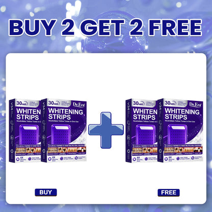 𝐃𝐫.𝐄𝐫𝐚® Purple Teeth Whitening Strips | Whiter-Looking Teeth in 30 Minutes | Fights Yellow Tones, Tough Stains, Plaque & Discoloration | Gentle on Sensitive Teeth
