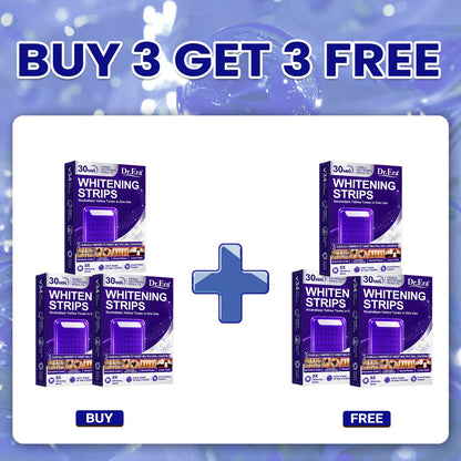 𝐃𝐫.𝐄𝐫𝐚® Purple Teeth Whitening Strips | Whiter-Looking Teeth in 30 Minutes | Fights Yellow Tones, Tough Stains, Plaque & Discoloration | Gentle on Sensitive Teeth