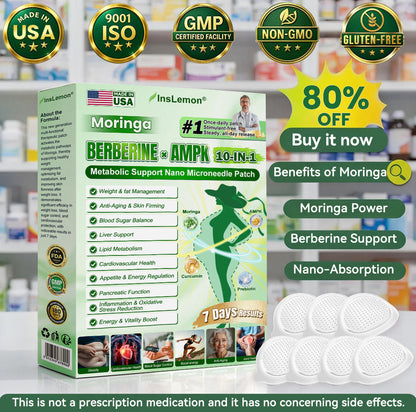 💖💖𝐈𝐧𝐬𝐋𝐞𝐦𝐨𝐧® 𝗠𝗼𝗿𝗶𝗻𝗴𝗮 × 𝗕𝗲𝗿𝗯𝗲𝗿𝗶𝗻𝗲 × 𝗔𝗠𝗣𝗞 𝟭𝟬-𝗶𝗻-𝟭 𝗠𝗲𝘁𝗮𝗯𝗼𝗹𝗶𝗰 𝗦𝘂𝗽𝗽𝗼𝗿𝘁 𝗡𝗮𝗻𝗼 𝗠𝗶𝗰𝗿𝗼𝗻𝗲𝗲𝗱𝗹𝗲 𝗣𝗮𝘁𝗰𝗵🇺🇸(𝐉𝐮𝐬𝐭 𝐨𝐧𝐜𝐞 𝐚 𝐝𝐚𝐲, 𝐯𝐢𝐬𝐢𝐛𝐥𝐞 𝐜𝐡𝐚𝐧𝐠𝐞𝐬 𝐢𝐧 𝟕 𝐝𝐚𝐲𝐬） ✅ 𝐅𝐨𝐫 𝐨𝐛𝐞𝐬𝐢𝐭𝐲, 🅛🅞🅞🅢🅔 🅢🅚🅘🅝,𝐝𝐢𝐚𝐛𝐞𝐭𝐞𝐬, 𝐬𝐥𝐞𝐞𝐩 𝐚𝐩𝐧𝐞𝐚, 𝐣𝐨𝐢𝐧𝐭 𝐢𝐬𝐬𝐮𝐞𝐬, 𝐚𝐧𝐝 𝐦𝐨𝐫𝐞