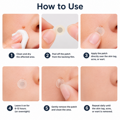🇺🇸🇺🇸𝐇𝐢𝐬𝐤𝐢𝐧® 2-in-1 Microneedle & Hydrocolloid Patch | Removes raised moles, acne, flat warts, and skin tags | Helps improve wrinkles, scars, and blemishes | Invisible patches for face and body